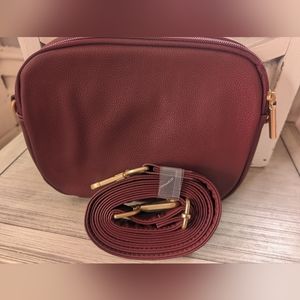 Double-Zip Crossbody Mulberry smooth pebble Thirty One Christmas fall bag burgun